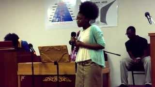 Sis Gabrielle Prichard sings Order My Steps [upl. by Trebeh]