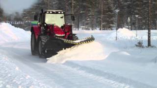 Massey Ferguson 6475  STARK Alueaura  Diagonal plow amp Perhosaura  Butterfly plow [upl. by Aicrop237]