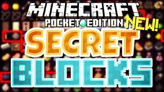 Minecraft Pocket Edition  5 SECRET BLOCKS in Minecraft PE [upl. by Berhley777]