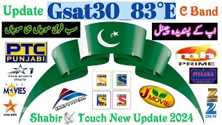 GSat 30 📡83e Big Update  Dish Setting 6 feet  New Channel list Update  14 November 2024 [upl. by Ellebanna589]