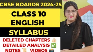 Class 10 english syllabus 202425Cbse class 10 english syllabus 202425Cbse syllabus 202425 [upl. by Anny892]