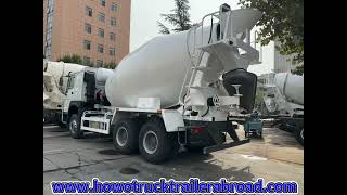 Camion malaxeur à béton SINOTRUK HOWO 8m3 9m3 10m3 WhatsApp de vente  8615806669689 [upl. by Schaumberger]