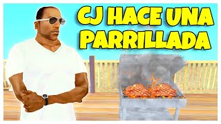 GTA San Andreas Loquendo  CJ Hace una Parrillada [upl. by Ardnaskela764]