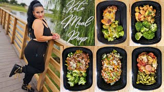 Keto Meal Prep  5 Easy Meals  Meal Prep For Weight Loss [upl. by Ekim]