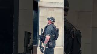 Crazy king guard horse royalhorseguard buckinghampalace horseguard tourist [upl. by Lehctim470]