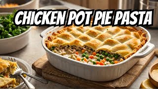 How to Make a Delicious Chicken Pot Pie Pasta Casserole [upl. by Corliss]