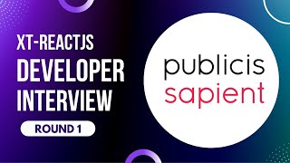 Publicis Sapient ReactJS Interview  Round 1  React Developer  3 Years  XTReactJS Developer 2022 [upl. by Olivier]