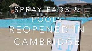 Spray pads and pools open in Cambridge [upl. by Nnaitsirhc]