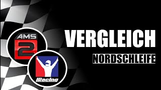 VERGLEICH  NORDSCHLEIFE  iRACING oder AUTOMOBILISTA 2 AMS2 [upl. by Nwahsyt]