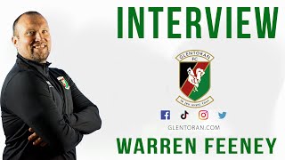 Post Match Interview  Glentoran 12 Larne CAS Final  Warren Feeney [upl. by Gahl3]