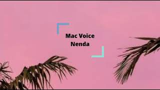 Mac voice  Nenda lyrics video [upl. by Nnylkoorb962]