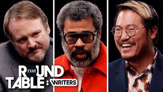 Writers Roundtable Jordan Peele Rian Johnson Daniel Kwan Tony Kushner amp More  THR Roundtables [upl. by Arbua714]