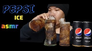 ASMR  drink zerocalorie COLA PEPSI Drink cool refreshing ice  NO TALKING [upl. by Litman640]