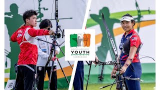 Japan v USA – recurve U18 mixed team gold  Limerick 2023 World Archery Youth Championships [upl. by Younger]