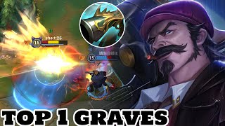 Wild Rift Graves  Top 1 Graves Gameplay 1 vs 9 Rank Challenger [upl. by Ludlow]