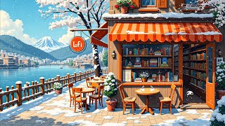 Cozy Japanese Lake 🎄⛄ Bookstore on the Lake 📚 Relax Study Work  Lofi Winter  Lofi bookstore [upl. by Alfie419]