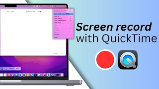 How to screen record with QuickTime on mac  2024 [upl. by Menken128]