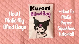 HOW TO MAKE A BLIND BAG  HOW TO MAKE PAPER SQUISHIES easy tutorial  applefrog [upl. by Etnecniv]