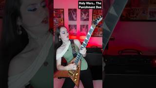 Megadeths quotHoly Wars The Punishment Duequot Final Solo shorts megadeth guitar [upl. by Zsolway]