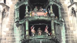 Munichs famous Glockenspiel Marienplatz HD [upl. by Armyn152]