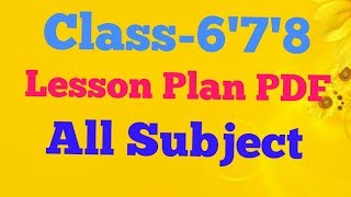 Class  678 lesson plan [upl. by Lerred]