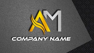 A M logo design Tutorial  professional A M Logo design in pixellab Android phone Tutorial [upl. by Aushoj356]