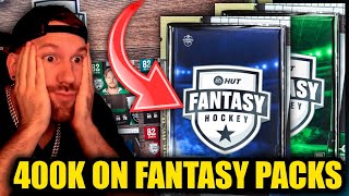 Spent 400K On FANTASY HOCKEY PACKS And Got  NHL 25 HUT Pack Opening [upl. by Eveam]