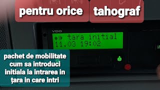 introducere tara initiala pachetul de mobilitate introducere date manuale [upl. by Ttej]