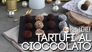 Tartufi al cioccolato decorati  Ricette facili Petitchefit [upl. by Oringas]