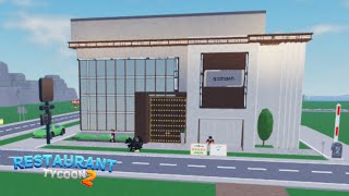 Restaurant Tycoon 2  Speed Build  Modern Minimalist  Design 60 Ultraw [upl. by Harutak]