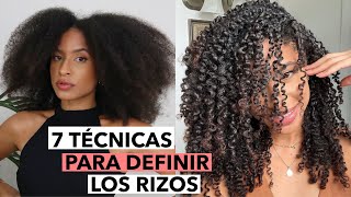 7 TÉCNICAS PARA DEFINIR LOS RIZOS  LAS MEJORES  FRIZZYDESI [upl. by Bertero446]