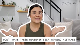 DONT MAKE THESE BEGINNER SELF TANNING MISTAKES  TIPS AND TRICKS BY A PRO SPRAY TAN ARTIST [upl. by Neural382]