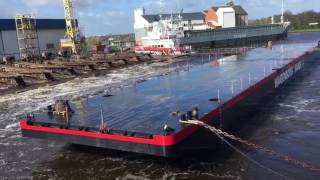 Launch Wagenborg Barge 14 [upl. by Assirehs]