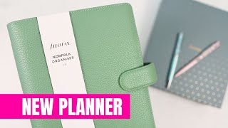 New Planner  Stationary Haul  Filofax Norfolk A5 Leather Organizer [upl. by Kendra]