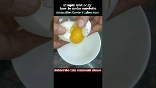 Simple omelette recipeshorts food [upl. by Innej]