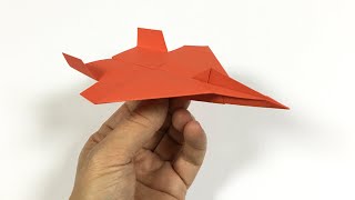 F15 Flugzeug aus farbigem Papier Basteln Sie Ihr eigenes Origami Flugzeug aus Papier [upl. by Sheng]