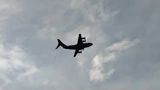 Malaysia Air Force Airbus A400M taking off from KKIA [upl. by Jones79]