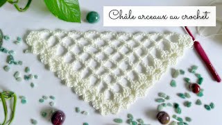 Comment faire un Châle arceaux au crochet 🧶 Modèle Elana Lou Passion ✨ Tuto crochet facile Débutant [upl. by Kcireddor]