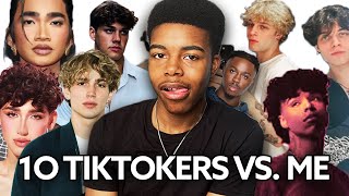 10 TIKTOKERS VS 1 ME smash or pass male influencers [upl. by Sinnej]