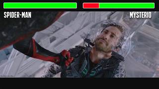 Spiderman VS Mysterio With Healthbars  HD  Final Fight  Spiderman Far From Home [upl. by Anilahs533]