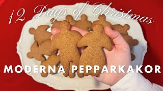 MODERNA PEPPARKAKOR  Modern Swedish Gingerbread Cookies  12 Days of Christmas 2023 pt2 [upl. by Goldi912]