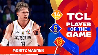 Moritz Wagner 14 PTS  TCL Player Of The Game  GER vs GEO  FIBA Basketball World Cup 2023 [upl. by Airliah]