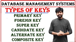 types of keys in dbms  primary key foreign key super key candidate  alternate composite keys [upl. by Burty]