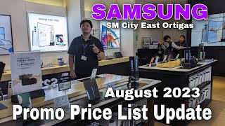 SAMSUNG Promo Price List Update August 2023 Samsung Galaxy Z Flip 5 Z Fold 5 5G Galaxy A Series [upl. by Arihay]