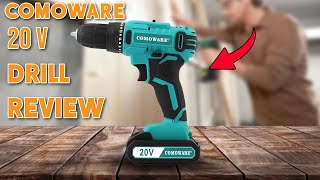 COMOWARE 20V Cordless Drill Review 2024 [upl. by Yran912]