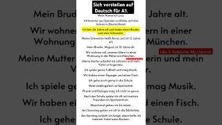 German Sich vorstellen auf Deutsch für A1Lerner  Einfache Selbstvorstellung für Anfängershorts [upl. by Bibbye294]