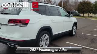 Used 2021 Volkswagen Atlas 36L V6 SE wTechnology Conshohocken PA TR24604 [upl. by Yrogreg]