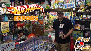 Unboxing Hot Wheels Errors from Vintage to More Current looking and learning about them Lucks Garage [upl. by Ethban]