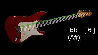 DROP Bb  A  6 STRING  GUITAR TUNING TONES [upl. by Ahselef]