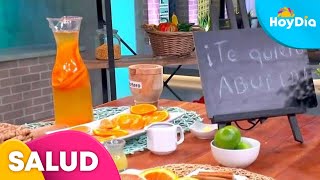 Agua vitaminizada con frutas para hidratarse según los Secretos de la Abuela  Hoy Día  Telemundo [upl. by Tterrej]